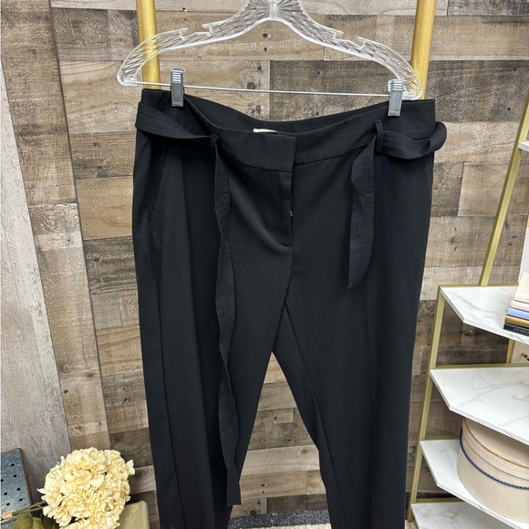 LOFT Pants - LOFT Outlet Black Dress Pants W/Belt 12P